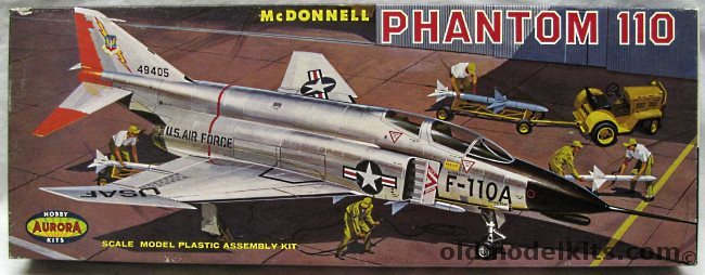 Aurora 1/48 McDonnell Phantom 110 (F-4 F-110), 391-198 plastic model kit